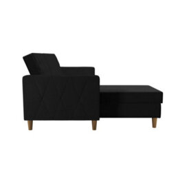 Dorel Home Liberty Sectional Futon With Storage Black - thumbnail 6