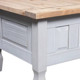 Berkfield Coffee Table Mexican Pine Corona Range Grey 100X60X45 Cm - thumbnail 5