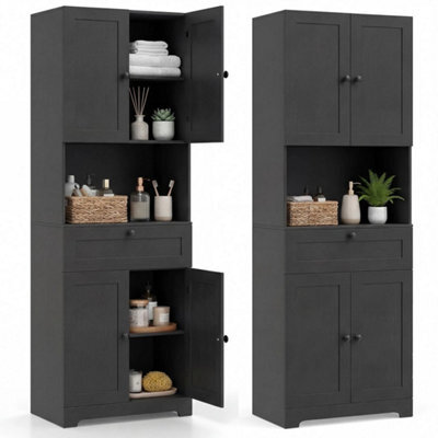 171.5 Cm Tall Bathroom Cabinet Freestanding Storage Cabinet - image 1
