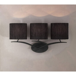 Luminosa Lighting Luminosa Eve Wall Lamp Switched 3 Light E27, Anthracite With White Oval Shades - thumbnail 3