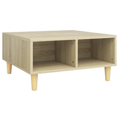 Vidaxl Coffee Table Sonoma Oak 60X60X30 Cm Engineered Wood - image 1