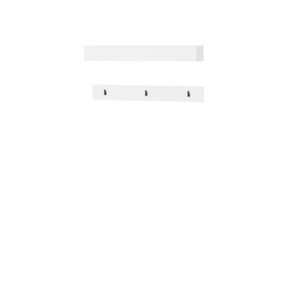 Arte White Simply 6 Hallway Hanger W92Cm - Bright And Timeless Design - image 1