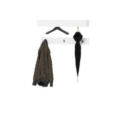 Arte White Simply 6 Hallway Hanger W92Cm - Bright And Timeless Design - thumbnail 2