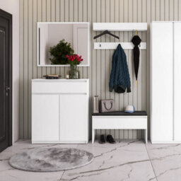 Arte White Simply 6 Hallway Hanger W92Cm - Bright And Timeless Design - thumbnail 3