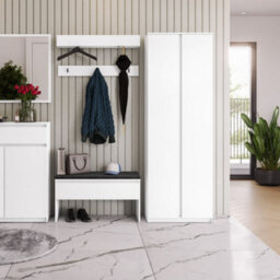 Arte White Simply 6 Hallway Hanger W92Cm - Bright And Timeless Design - thumbnail 4
