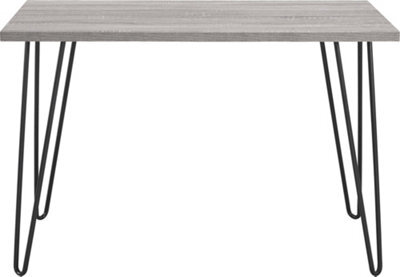 Dorel Home Owen Retro Office Writing Desk In Distressed Grey Oak - image 1