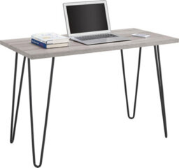 Dorel Home Owen Retro Office Writing Desk In Distressed Grey Oak - thumbnail 7