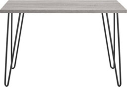 Dorel Home Owen Retro Office Writing Desk In Distressed Grey Oak