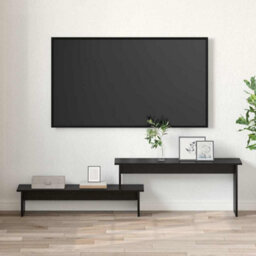 Berkfield Modern Tv Cabinet Black Oak 180 X 30 X 43 Cm Engineered Wood - thumbnail 4
