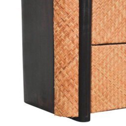 Artisan Furniture Solid Wood Havana Weave 3 Drawer Chest - thumbnail 5