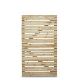 Premier Garden Supplies Slatted Garden Gate Roma Range H.5Ft X W.3Ft Fully Framed Wooden Pressure Treated Decorative Venetian Timber Garden Door - thumbnail 3