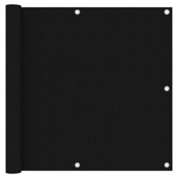 Berkfield Balcony Screen Black 90X300 Cm Oxford Fabric - thumbnail 1
