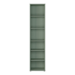 Furniture To Go Alice Springs Tall Narrow Bookcase With 5 Shelves In Sage Green - thumbnail 3