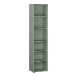 Furniture To Go Alice Springs Tall Narrow Bookcase With 5 Shelves In Sage Green - thumbnail 2