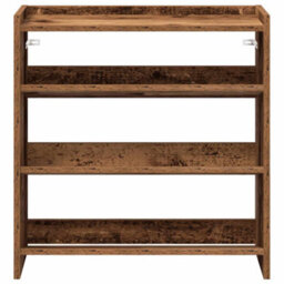 Berkfield Shoe Rack Old Wood 60X25X62 Cm Engineered Wood - thumbnail 4