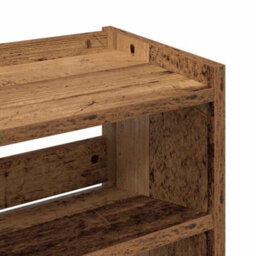 Berkfield Shoe Rack Old Wood 60X25X62 Cm Engineered Wood - thumbnail 7