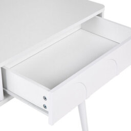 Wyld And Coco Home Desk White 120 X 60 Cm Particle Board Desk With 2 Drawers - thumbnail 7