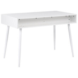 Wyld And Coco Home Desk White 120 X 60 Cm Particle Board Desk With 2 Drawers - thumbnail 6