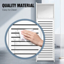 Typ C:78X23X22Cm/30.7X9.lx8.7Inch Tall Bathroom  Cabinet Shelf Storage Cupboard Drawers Organizer White - thumbnail 2