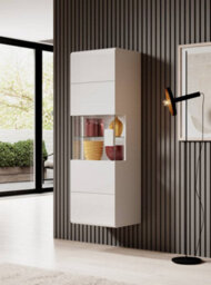 Arte Minimalist Toledo 07 Wall Hung Cabinet 53Cm - Pure White Gloss, Timeless Elegance For Any Room - thumbnail 3