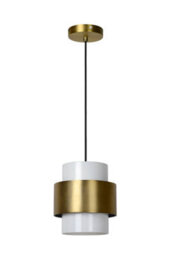 Lucide Firmin Classic Pendant Light 20Cm - 1Xe27 - Matt Gold, Brass - thumbnail 3