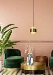 Lucide Firmin Classic Pendant Light 20Cm - 1Xe27 - Matt Gold, Brass - thumbnail 4