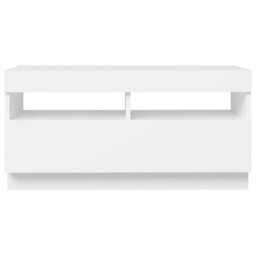 Vidaxl Tv Cabinet With Led Lights White 80X35X40 Cm - thumbnail 9