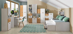Arte Lorento L6 Sideboard Cabinet - Chic & Whimsical, White Matt & Oak Nash, H995mm W800mm D400mm - thumbnail 3