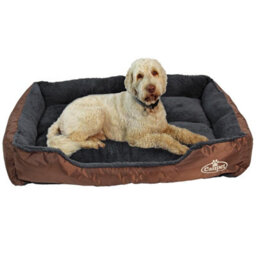 Actiaspet Faux Fur Pet Bed Brown/grey Xx-Large - thumbnail 2
