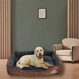 Actiaspet Faux Fur Pet Bed Brown/grey Xx-Large - thumbnail 3