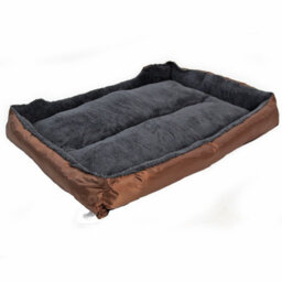 Actiaspet Faux Fur Pet Bed Brown/grey Xx-Large - thumbnail 4
