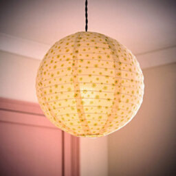 Valuelights Annie Ditsy Floral Natural Fabric Globe Ball Ceiling Lamp Shade (D)29Cm - thumbnail 5