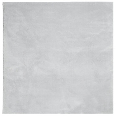Berkfield Modern Rug Huarte Short Pile Soft And Washable Grey 240X240 Cm