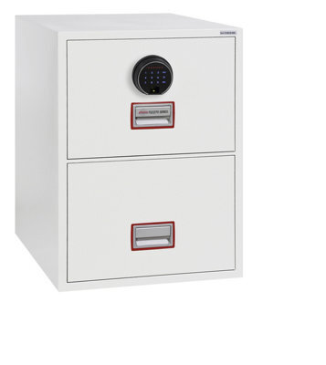 Phoenix Safe Company Phoenix World Class Vertical Fire File Fs2272F 2 Drawer Filing Cabinet With Fingerprint Lock - image 1