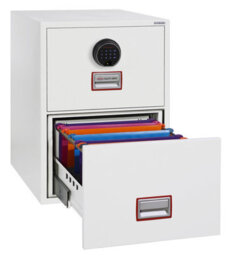Phoenix Safe Company Phoenix World Class Vertical Fire File Fs2272F 2 Drawer Filing Cabinet With Fingerprint Lock - thumbnail 2