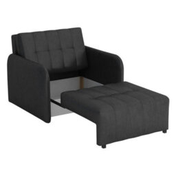 Viva Grand I Upholstered Sofa Bed With Wavy Spring Wooden Legs Wooden Frame Freestanding Backrest 85X95X98Cm Brown - thumbnail 4