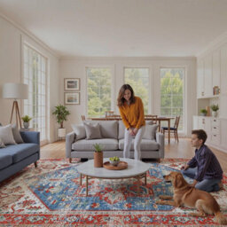 Decoranddecor Hallway Runners, Washable Rugs, Carpet Runner Rug, 60X240Cm, Non-Slip, Pet Friendly, Traditional Rug - Mirela - thumbnail 8