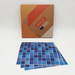 Walplus Classic Blue Mini Mosaic Peel And Stick Wall Tiles Stickers - 96Pcs Adhesive Stick On Tiles For Kitchen 15X15Cm (6In) - thumbnail 9