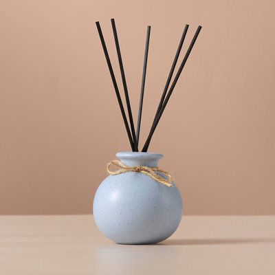 Woodside Home Living Round Reed Diffuser Vase - Blue - image 1
