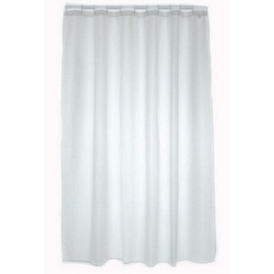 Blue Canyon Plain Shower Curtain White (180 X 180Cm)