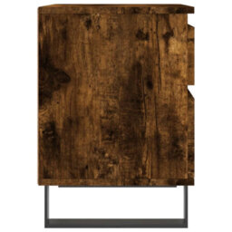 Berkfield Bedside Cabinets 2 Pcs Smoked Oak 40X35X50 Cm Engineered Wood - thumbnail 8