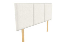 "Urban Textures - Elba Luxury 20"" High Boucle Fabric Upholstered Headboard - Ivory" - thumbnail 2