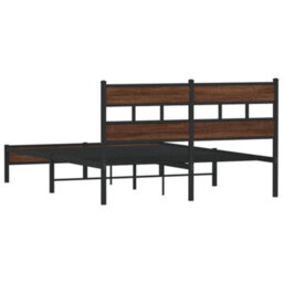 Berkfield Bed Frame Without Mattress Brown Oak 160X200 Cm Engineered Wood - thumbnail 6
