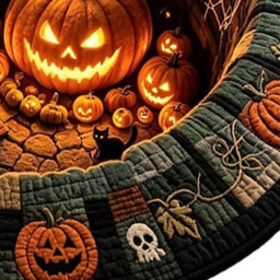 Amorly 80Cm Halloween Optical Illusion, Rug Plush Non-Slip, Pumpkin Illusion Carpet Modern Soft Floor,doormat For Home, Bedroom Indoor - thumbnail 8
