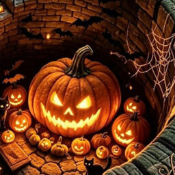 Amorly 80Cm Halloween Optical Illusion, Rug Plush Non-Slip, Pumpkin Illusion Carpet Modern Soft Floor,doormat For Home, Bedroom Indoor - thumbnail 7