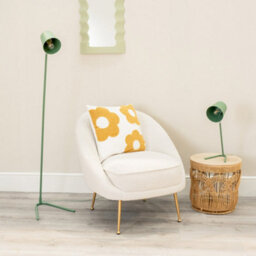 Valuelights Lark Sage Green Metal Task Slimline Floor Lamp And Led Bulb - thumbnail 5