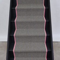 RainbowHome Mayfair Wool Stair Runner With 100% Wool Pink Edge 55Cm X 700Cm - thumbnail 1