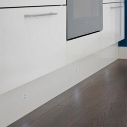 First Choice Lighting Set Of 10 15mm Round Stainless Steel Ip67 Blue Led Plinth Decking Kit - thumbnail 3