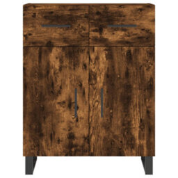 Berkfield Modern Sideboard Smoked Oak 69.5X34X90 Cm Engineered Wood - thumbnail 6