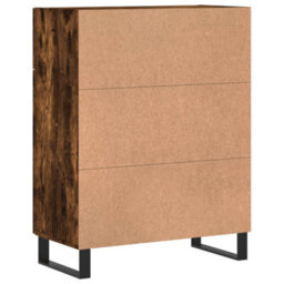 Berkfield Modern Sideboard Smoked Oak 69.5X34X90 Cm Engineered Wood - thumbnail 8